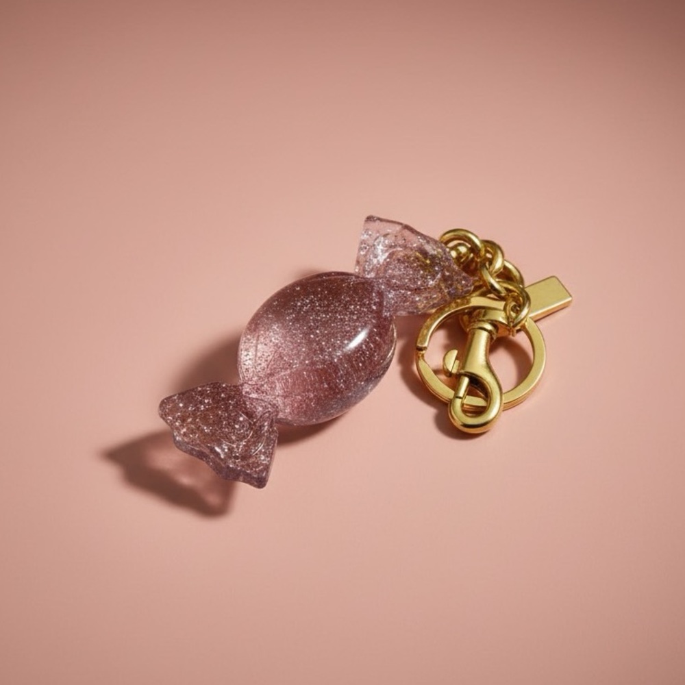 Pink Iridescent Candy Keychain